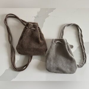 Vintage THE SAK Dylan Crochet Knit Backpack (2-Pack)